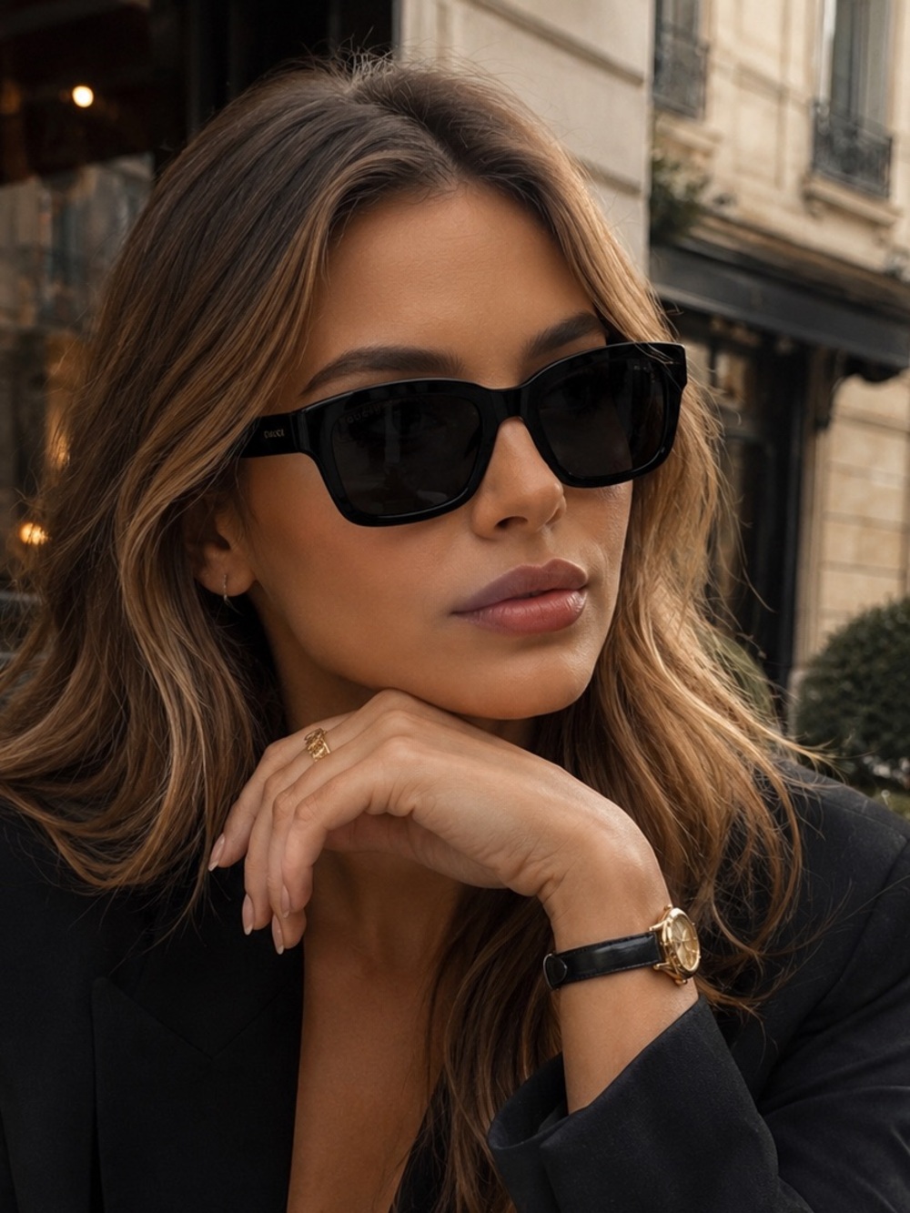 GUCCI unisex GG1716S Sunglasses  - black - new in box